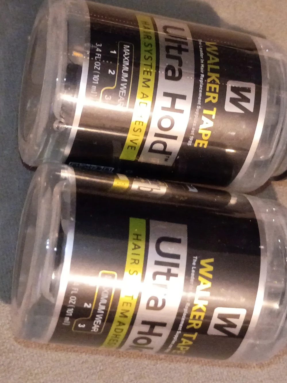 Walker Tape Ultra Hold Hair System Adhesive - Black and Yellow